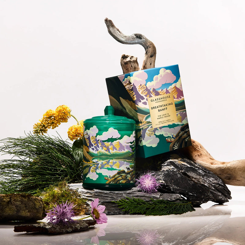 380g Candle - Breathtaking Banff - MAPLE WOOD & FIG LEAF