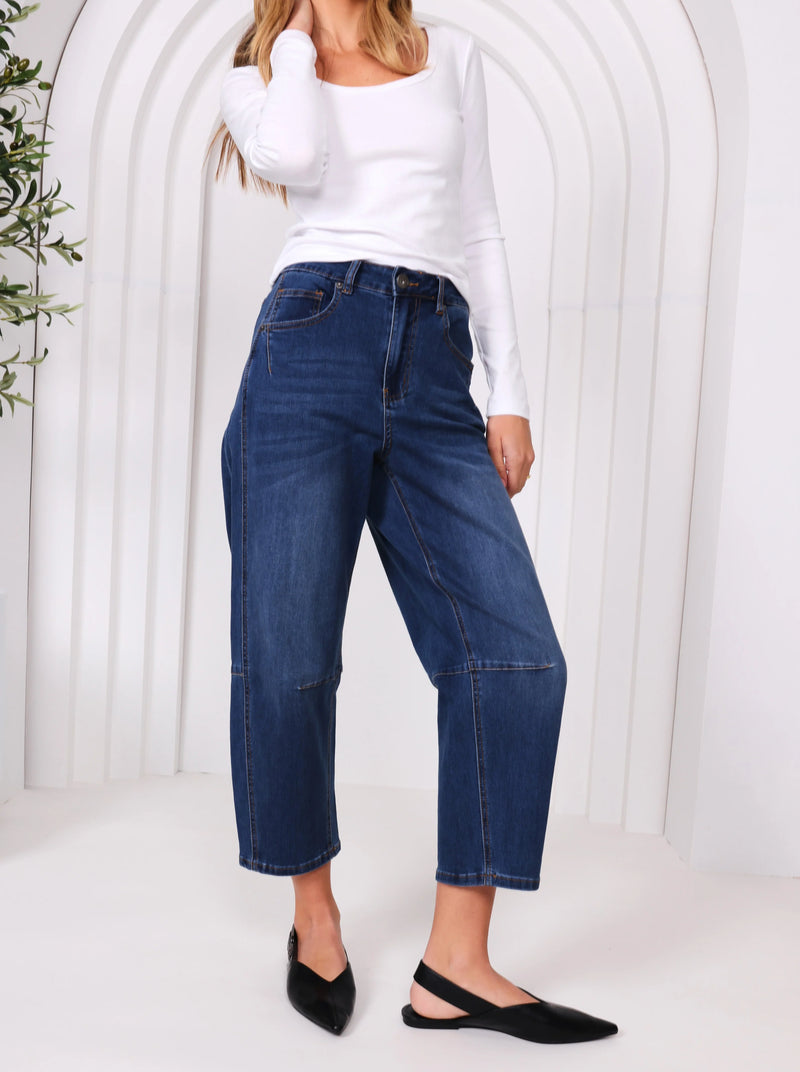 Toni Barrel Jeans / Blue