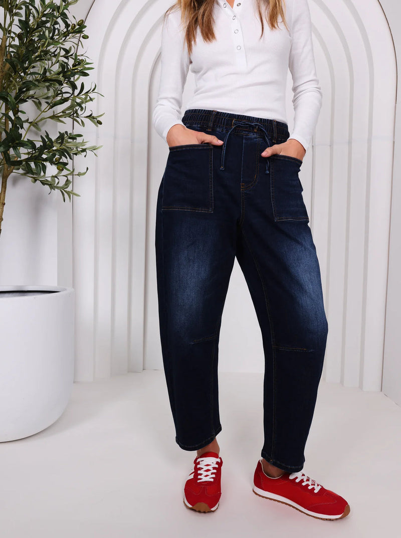 Leo Barrel Jeans / Ink