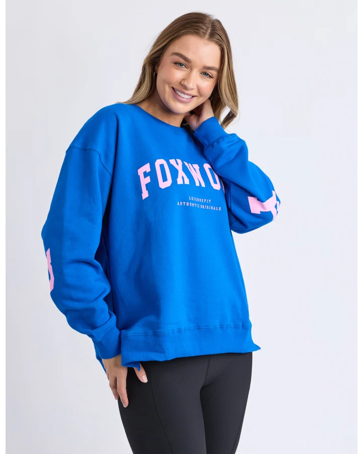 Interval Crew - Cobalt Blue / Neon Pink