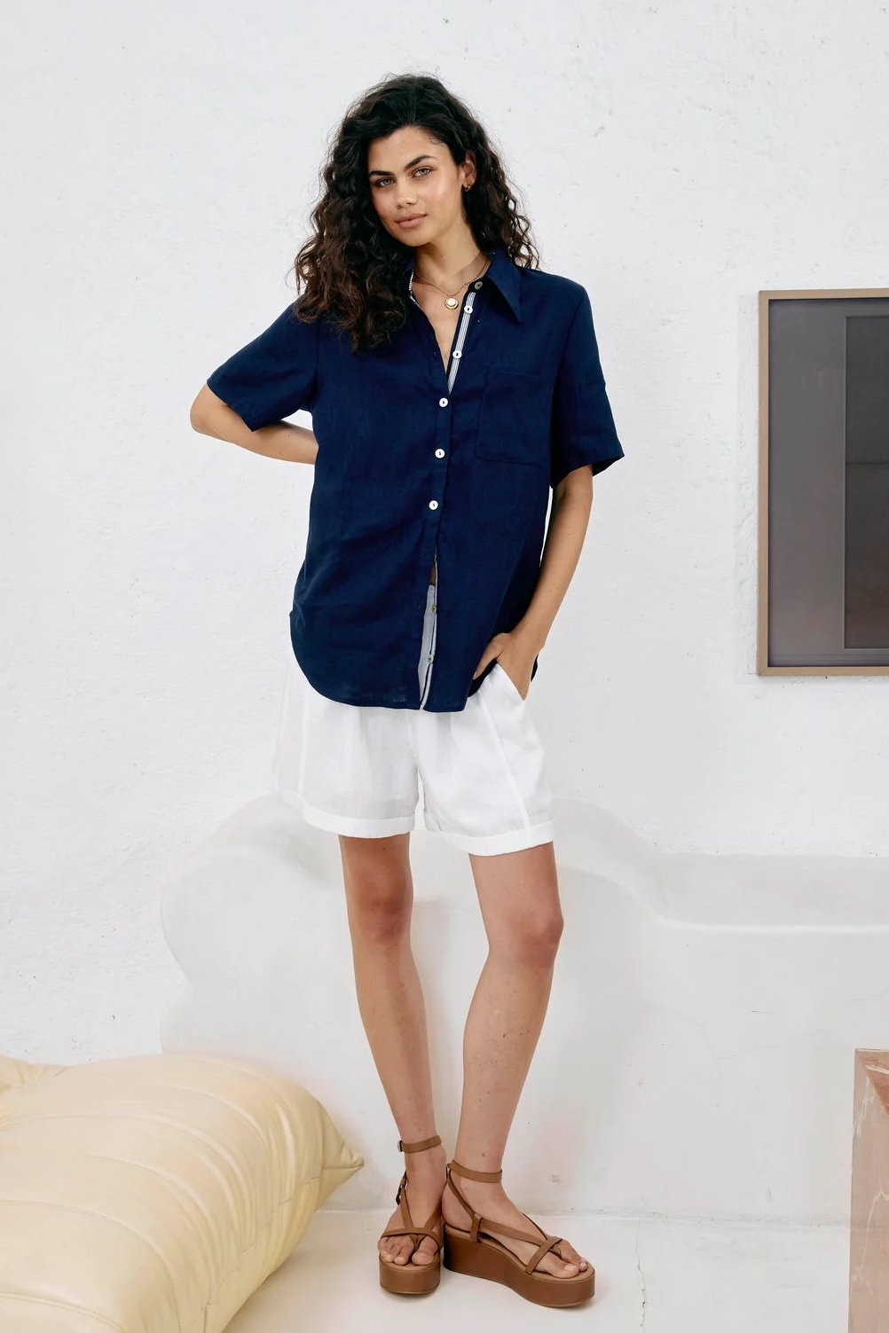 Studio Short Sleeve Shirt - Indigo
