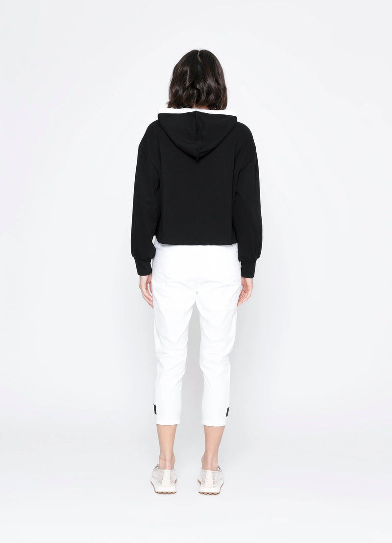 Sierra Hoodie / Black + White Trim
