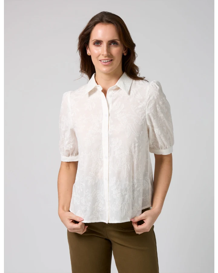 Evie Blouse / White