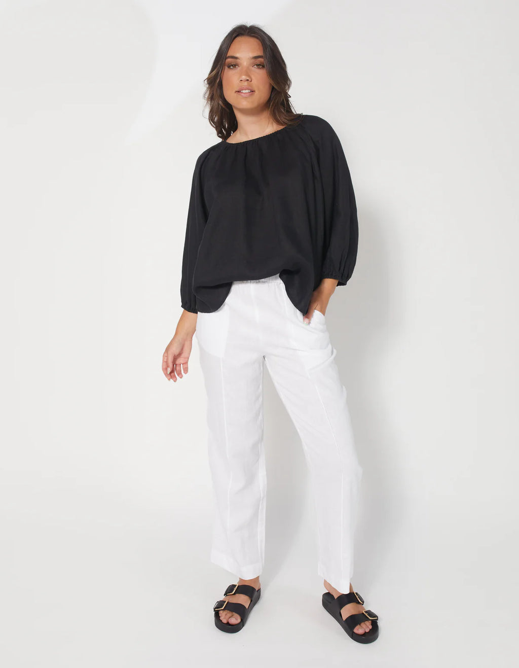 Claudia Pant - White