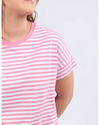 Yara Stripe S/S Tee  / Chateau Rose