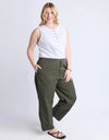 Relaxed Ankle Pant / Khaki