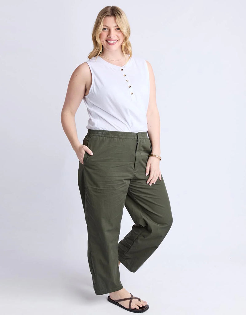 Relaxed Ankle Pant / Khaki