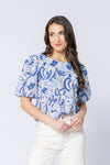 Relaxed Carefree Top / Blue Whisper