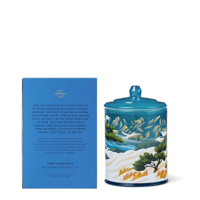 380g Candle - Chalet Chic - TABAC BLOSSOM & AMBERWOOD