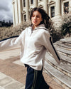 Knit Collar Crew / Bone