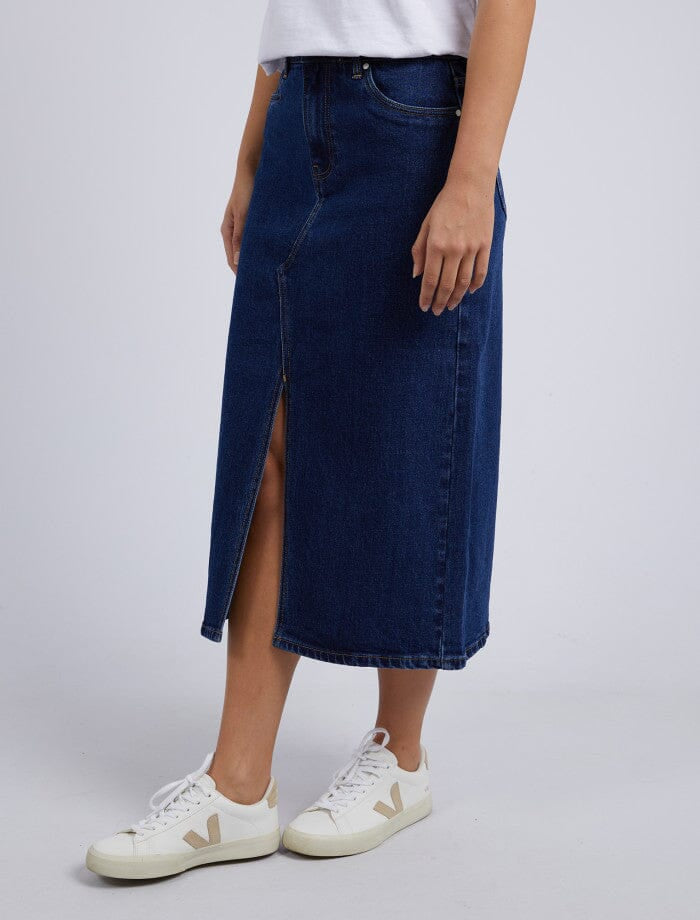 Scout Midi Skirt - Indigo