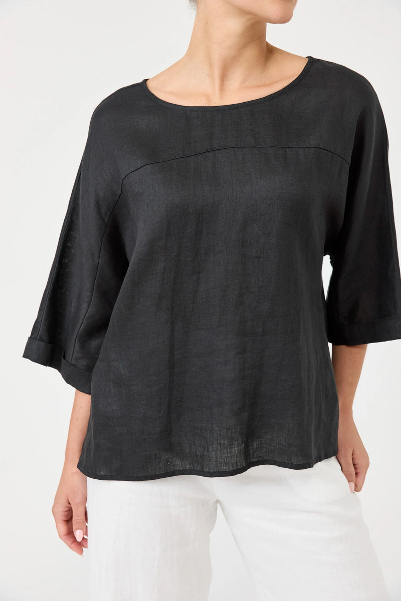Studio Relaxed Top / Ebony