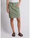 Strike Skirt - Khaki Denim