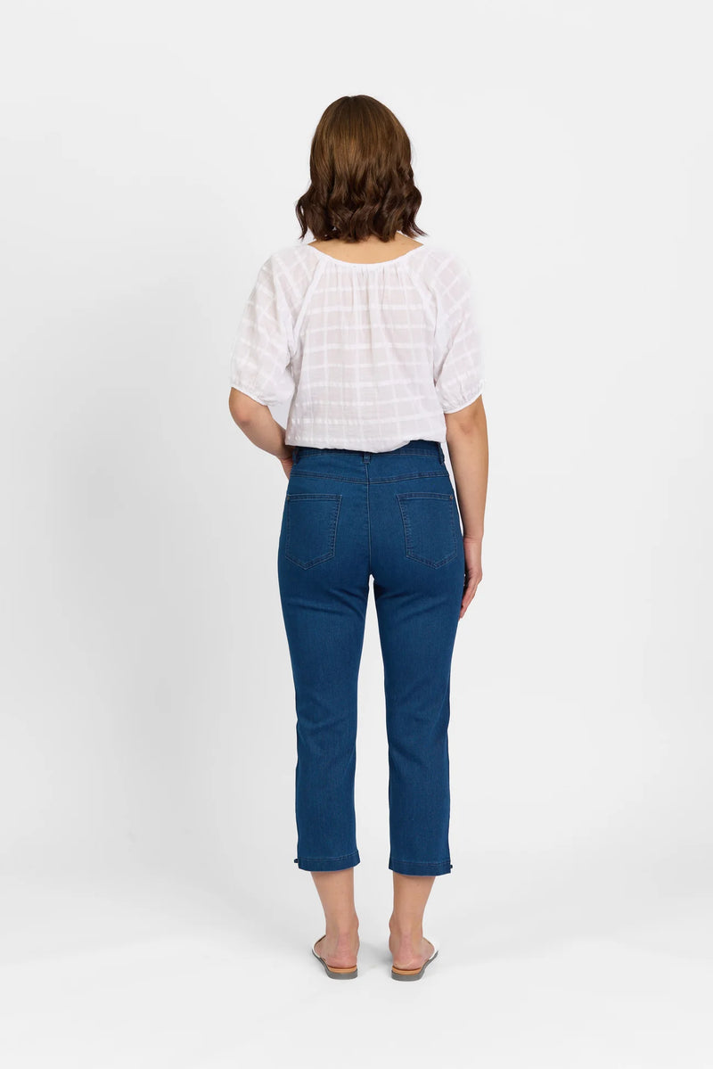 Ryder Crop Pant - Blue Wash