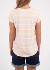 Manly Stripe Tee - Barely Pink