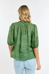 Ariel Pintuck Top / Kelly Green