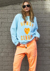 Aqua Howdy Cowboy Vintage Sweat