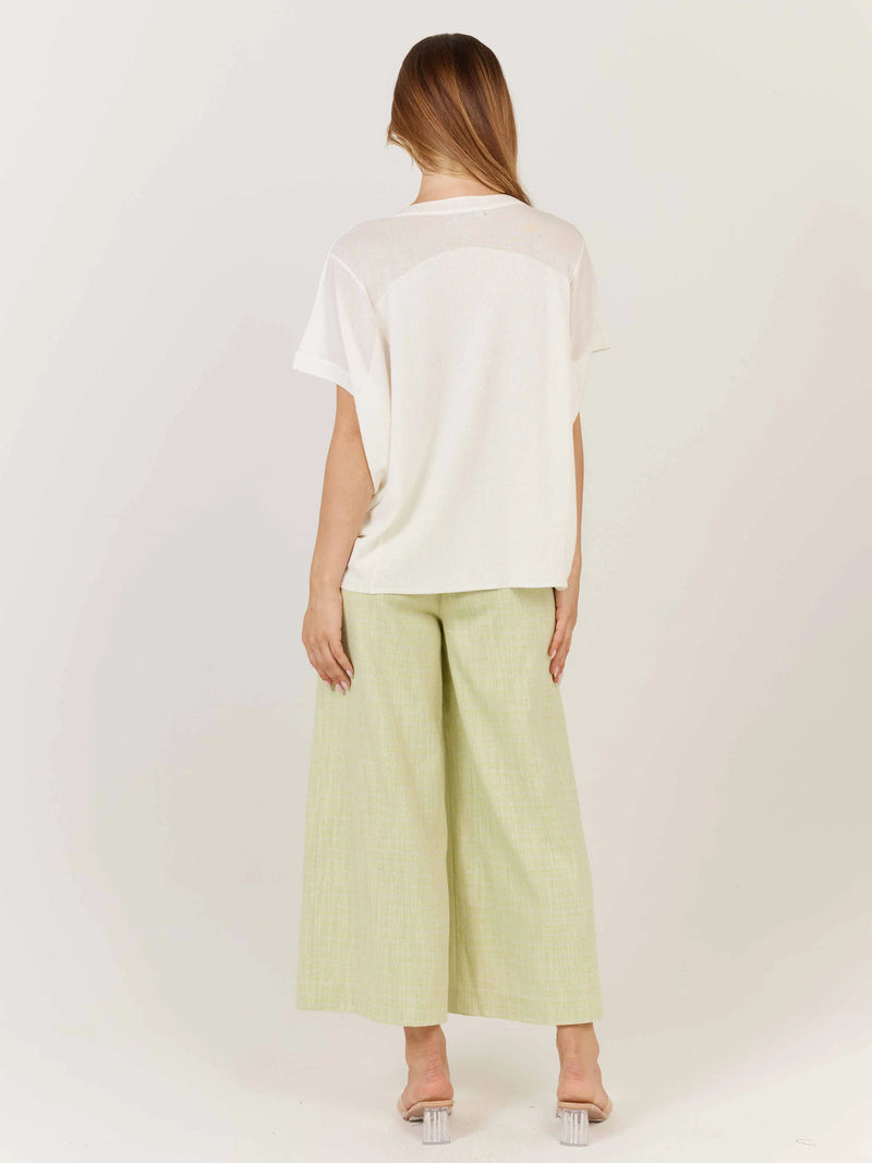 Corsica Knit Top / White