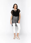 Lorenza Tunic / Black + White Trim