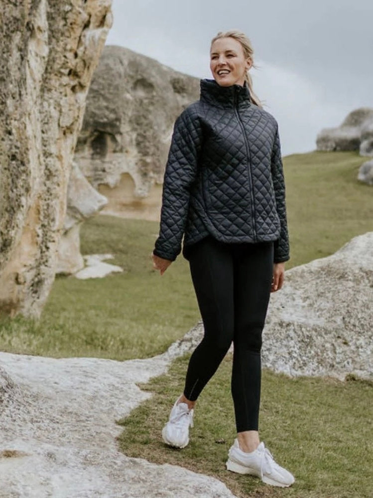 Melissa Quilt Jacket / Black