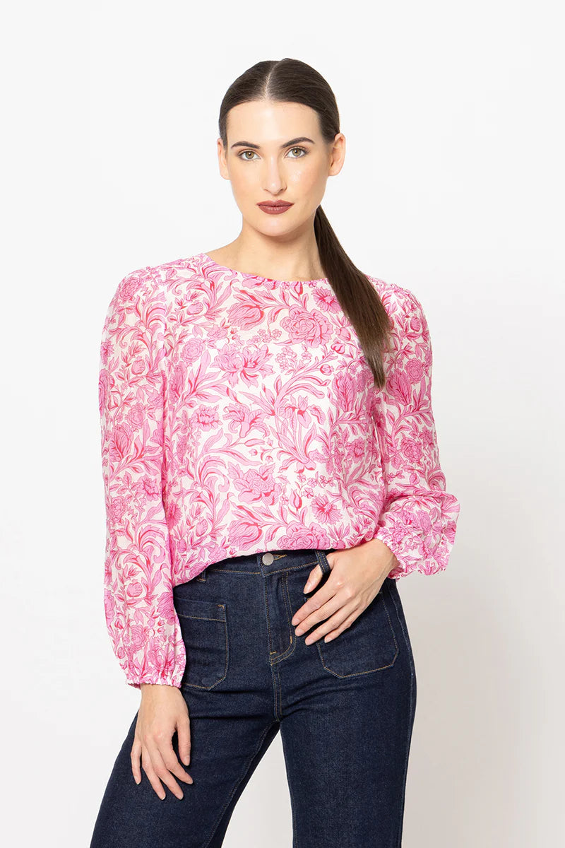 Gratitude Top - Pink Carnation