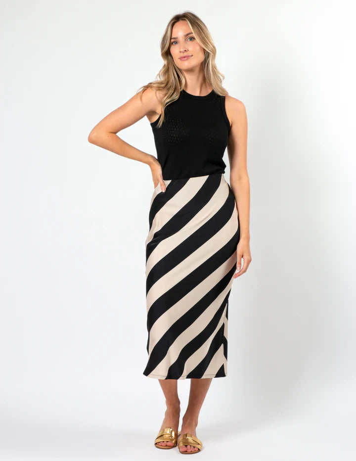 Angelina Skirt - Black & White