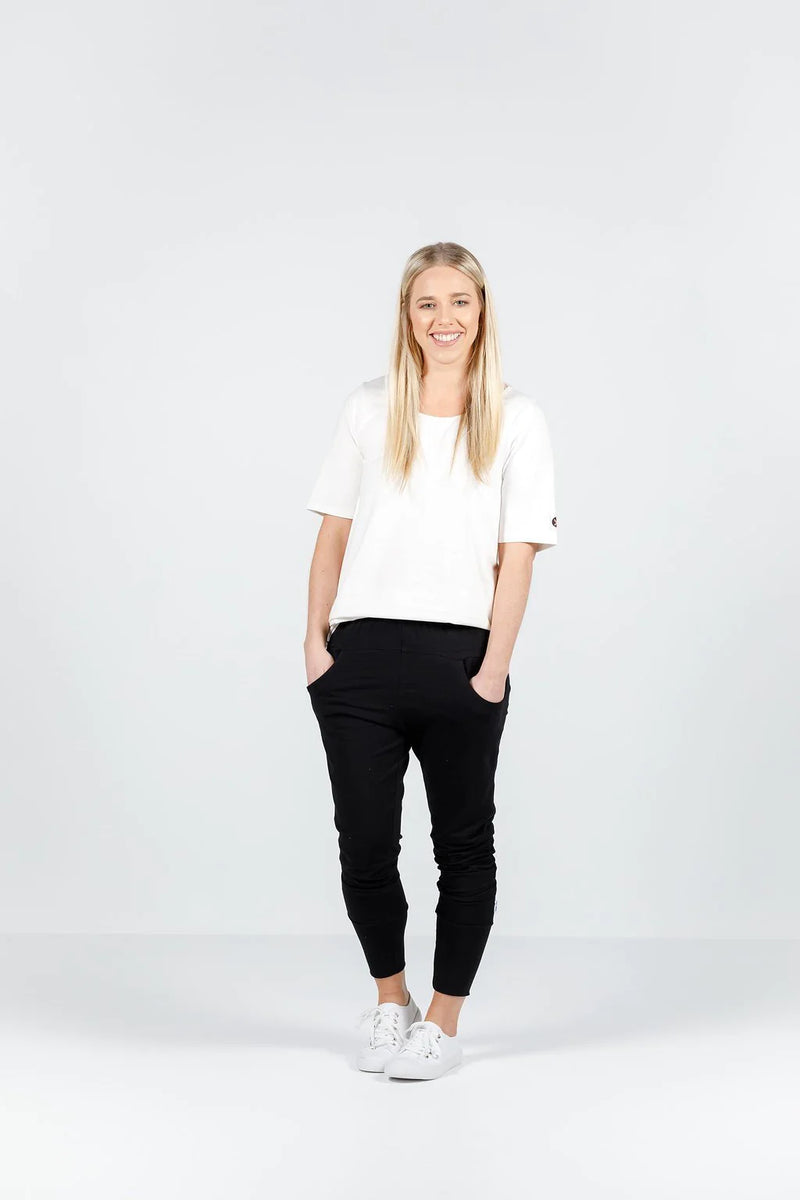 Apartment Pants - Black with Single White X