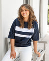 Nico Sweat - Navy with White Panels