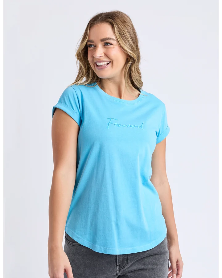 Signature Tee / Azure Blue