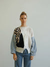 Tessa - Denim/Leopard