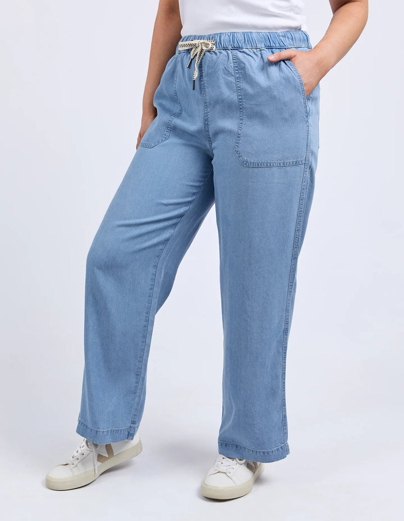 Payton Chambray Pant / Blue
