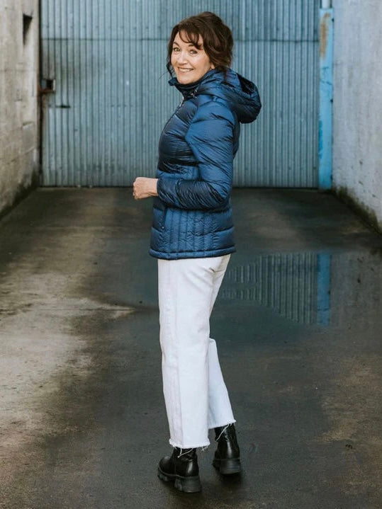 Lynnette Packable Down Jacket / Moonlight