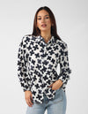 Charlotte Shirt - Navy Flower