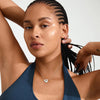 Dune Recycled Necklace - Silver Plated - Crystal