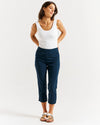 Crop Bengaline Pant - Navy