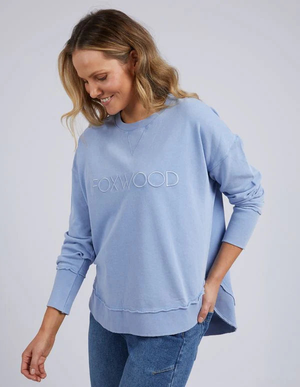 Simplified Crew Washed Light Blue