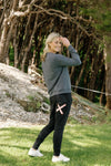 Apartment Pants - Black with Blossom Berry X