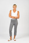 Printed Slim Leg 7/8 Length Lightweight Pull On / Fan