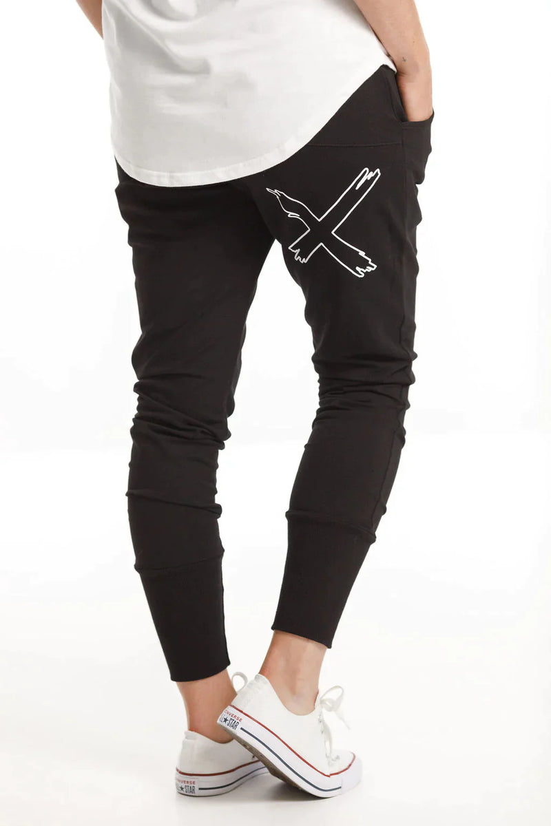 Apartment Pants Winter / Black With White  X Outline