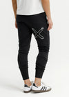 Apartment Pants Winter Weight  - Black w White X Outline