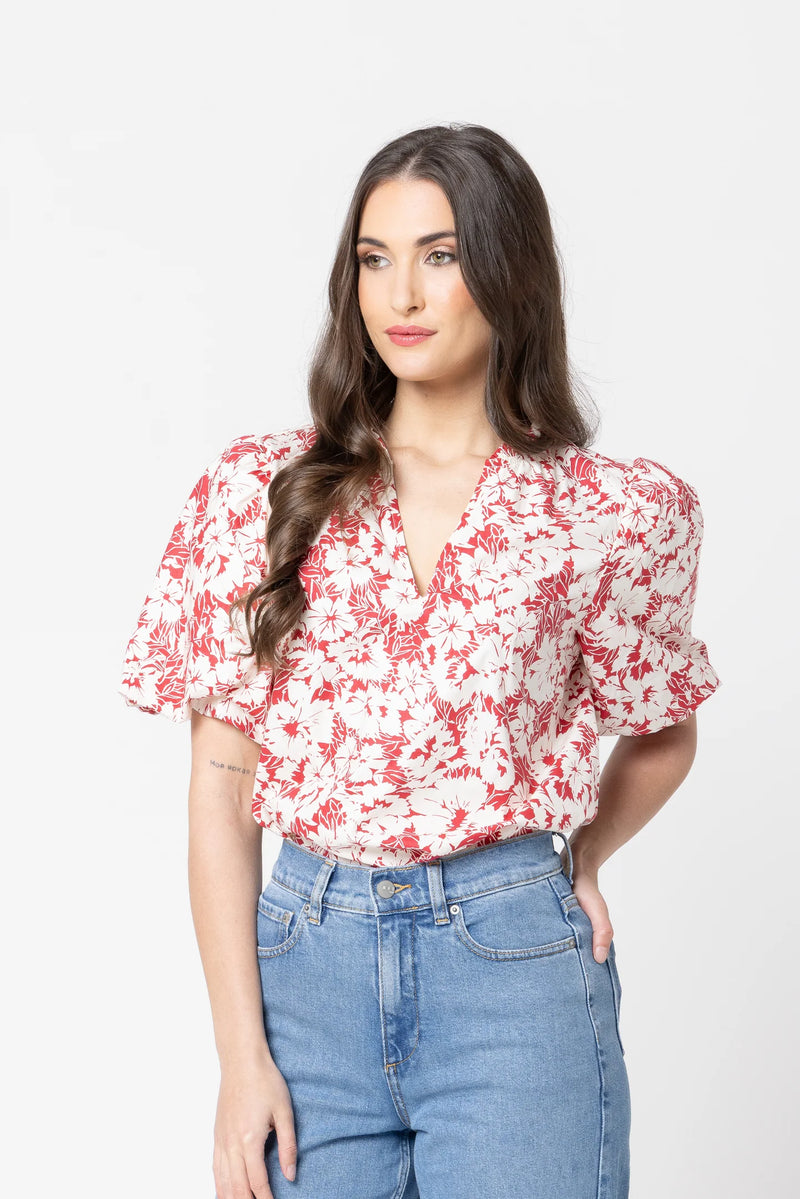 Relaxed Butterfly Top / Ruby Bloom