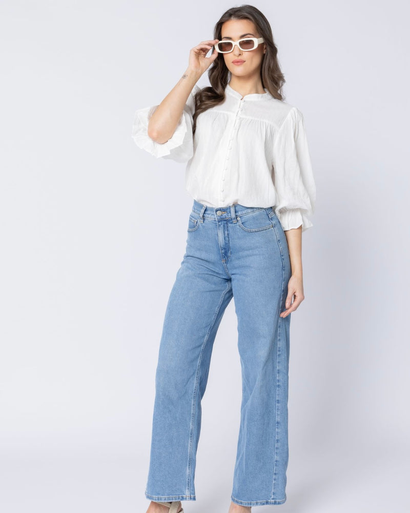 Celia Top / White Lines