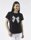 Ace Tee - Black with White Bow