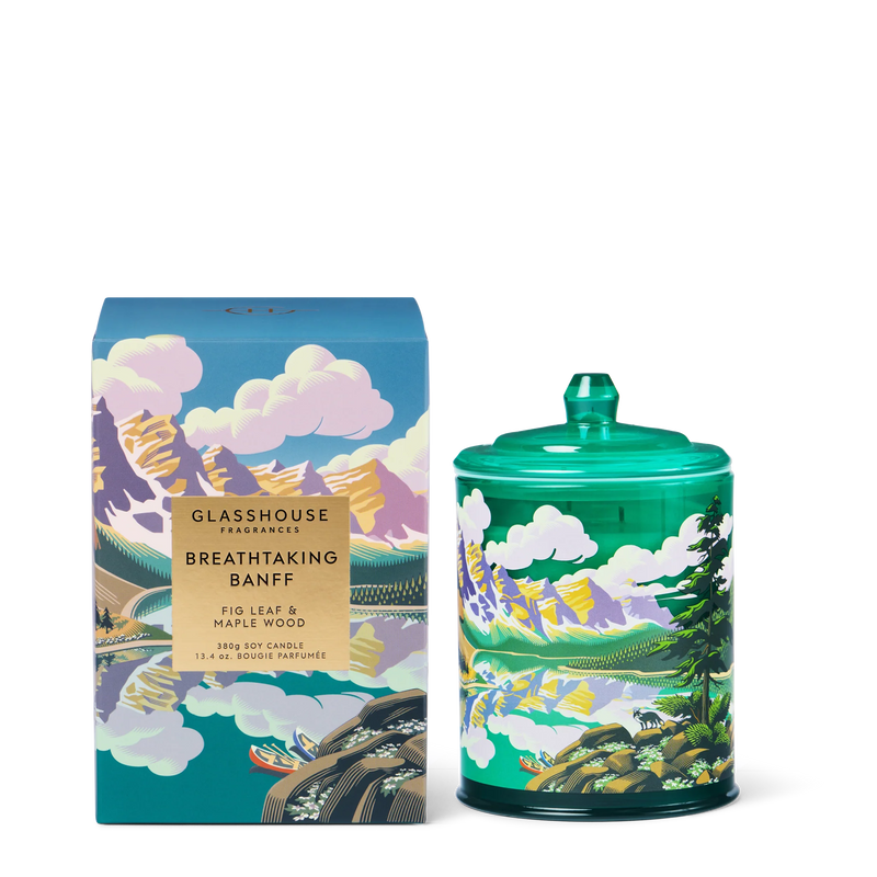 380g Candle - Breathtaking Banff - MAPLE WOOD & FIG LEAF