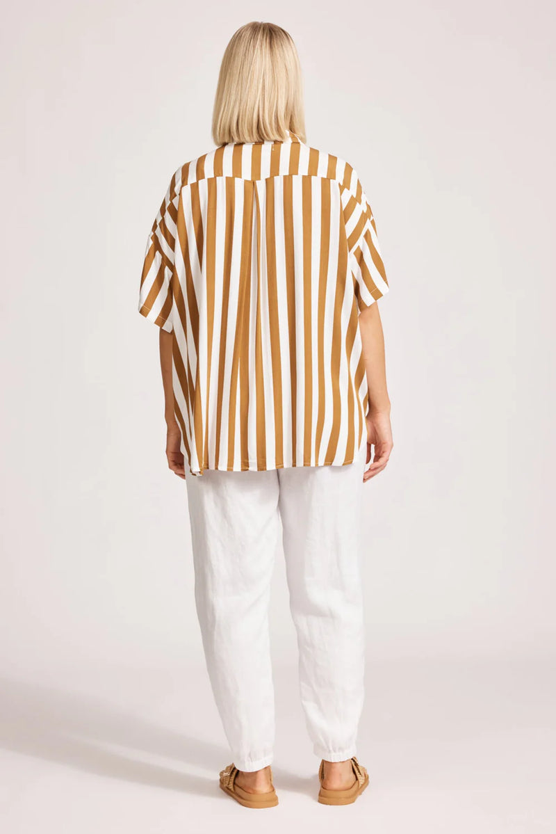 Treville Stripe Shirt - Caramel