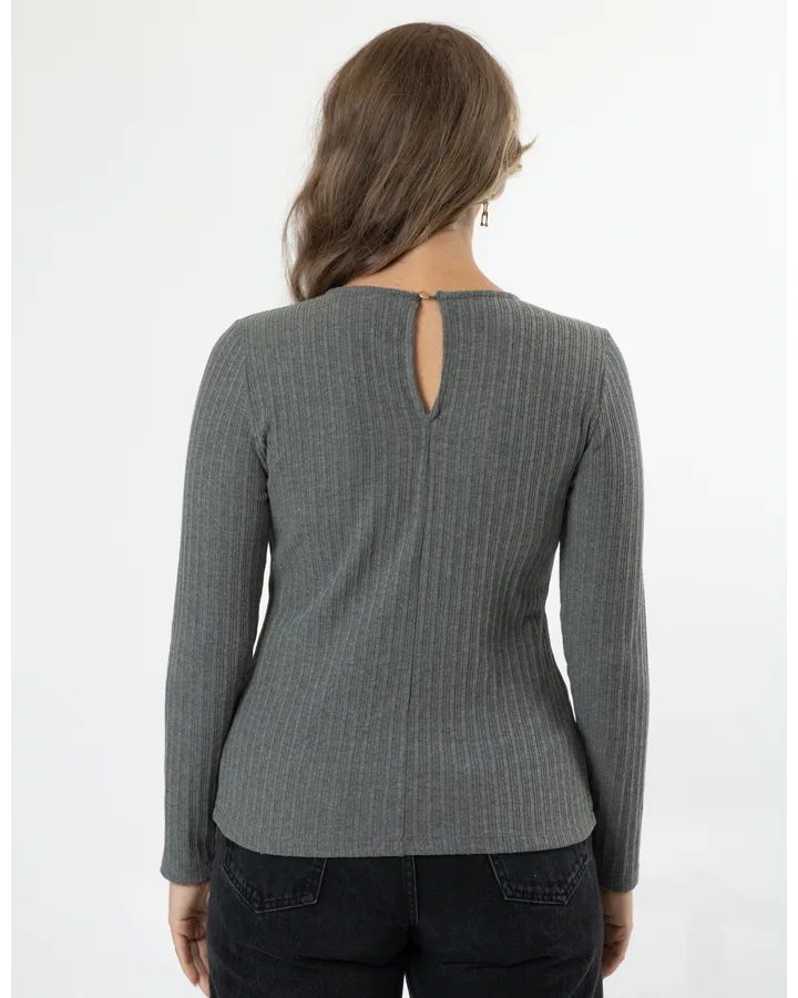 Holiday Top - Grey