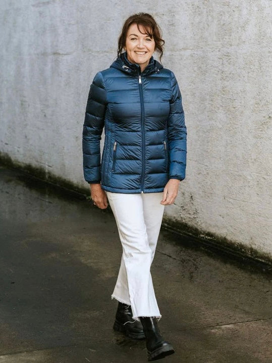 Lynnette Packable Down Jacket / Moonlight