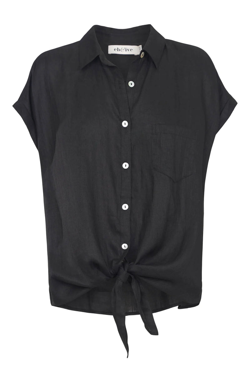 Studio Tie Shirt - Ebony