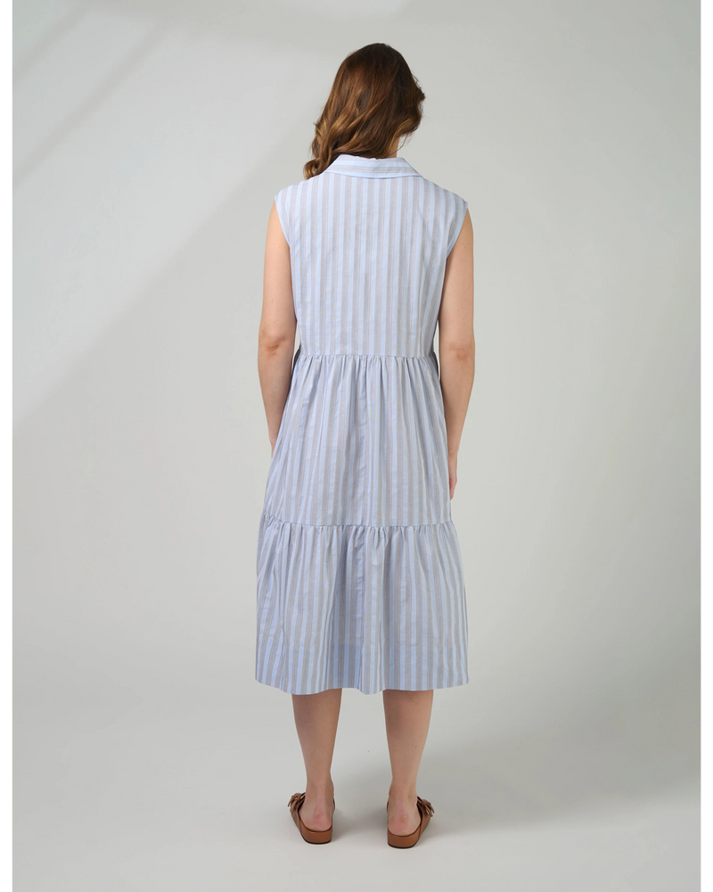 Ellie Dress - Sand Stripe