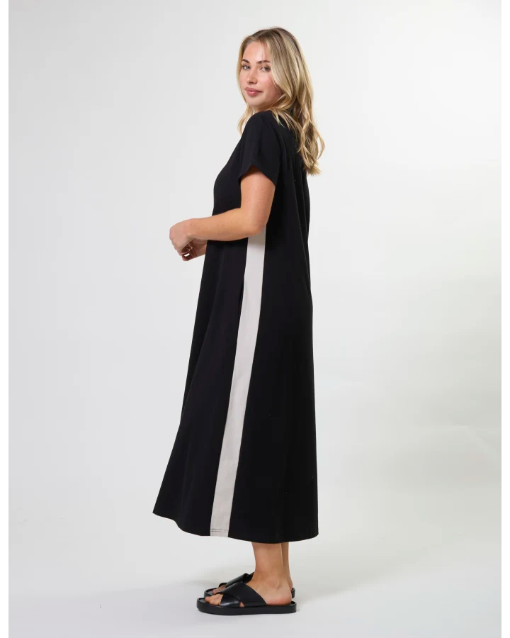 Leah Dress / Black Stipe